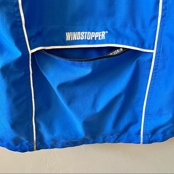 ❤️SOLD❤️ MENS GORE BIKE WEAR WINDSTOPPER BLUE CYCLING JACKET SZ LARGE - Picture 6 of 9